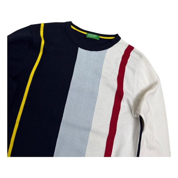 UNITED COLORS OF BENETTON Cotton Business Casual Designer Sweater Mens Medium - Picture 3 of 5